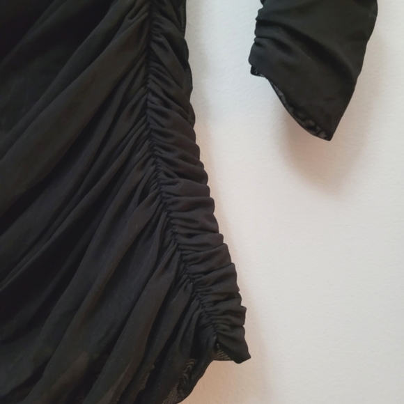 Aritzia Babaton Luxor Longsleeve Mesh Bodycon Mini Dress - Picture 11 of 15